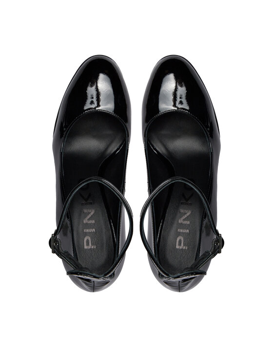 PINKO Lodičky PINKO Puccini Mary Jane Platform Al 23-24 BLKS1 102011 A18Q Čierna