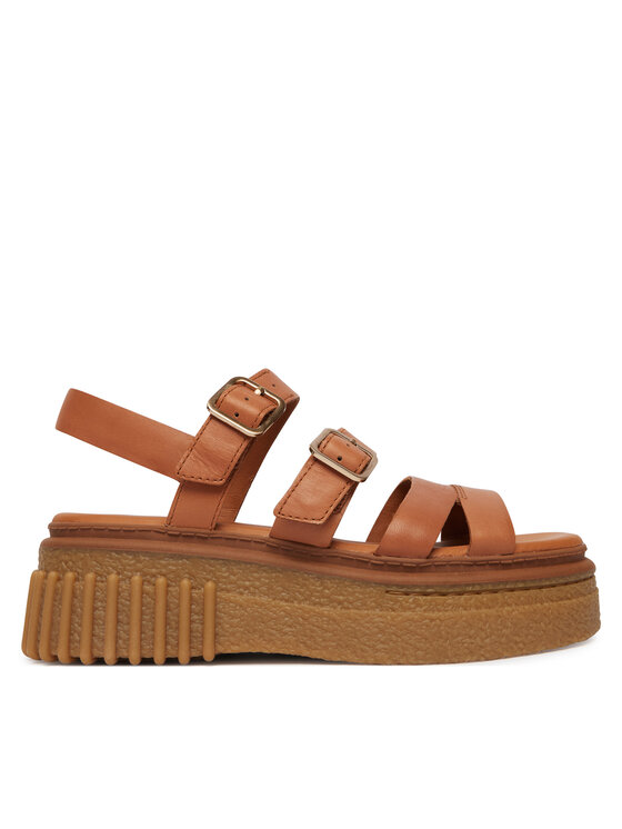 Clarks Босоніжки Clarks Evamar Strap 26185889 Коричневий