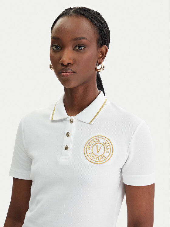 Versace Jeans Couture Versace Jeans Couture Polo 80HAGT02 CJ01T Blanco Regular Fit