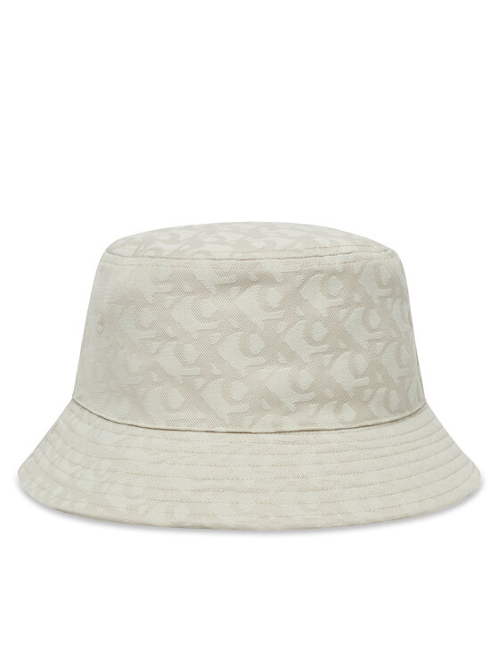 Calvin Klein Καπέλο Calvin Klein Logo Jacquard Bucket Hat LV04K5059G Μπεζ