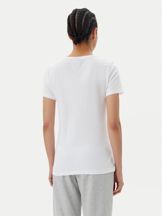 EA7 Emporio Armani EA7 Emporio Armani Marškinėliai 7W000094 AF10373 U0002 Balta Slim Fit