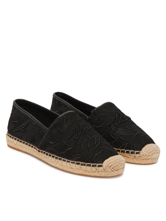 KARL LAGERFELD Espadrile KARL LAGERFELD Kamini KL80121A Črna
