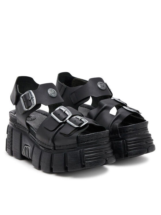 NEW ROCK Sandali NEW ROCK M-BIOS101SF-C1 Nero