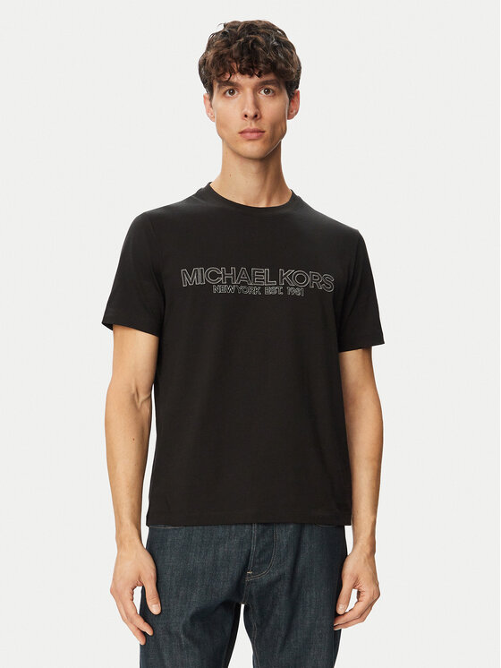 MICHAEL Michael Kors MICHAEL Michael Kors Camiseta CF6536OFV4 Negro Regular Fit