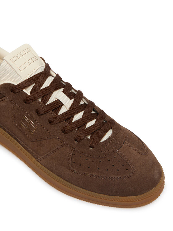 Tommy Jeans Sneakersy Tommy Jeans The Greenwich Edge Suede EM0EM01732 Brązowy ciemny