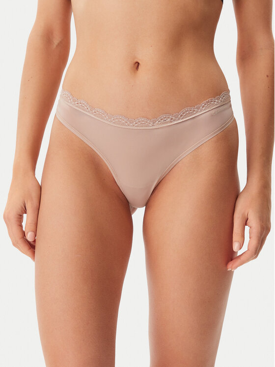 Calvin Klein Underwear Calvin Klein Underwear Perizoma LV00QD5270 Beige
