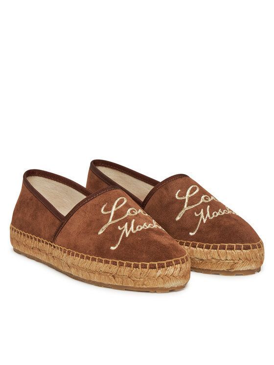 LOVE MOSCHINO Espadrilky LOVE MOSCHINO JA10272G0MIG0300 Hnedá