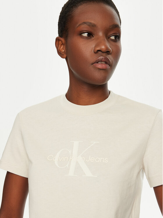 Calvin Klein Jeans Calvin Klein Jeans Majica J20J224983 Bež Regular Fit