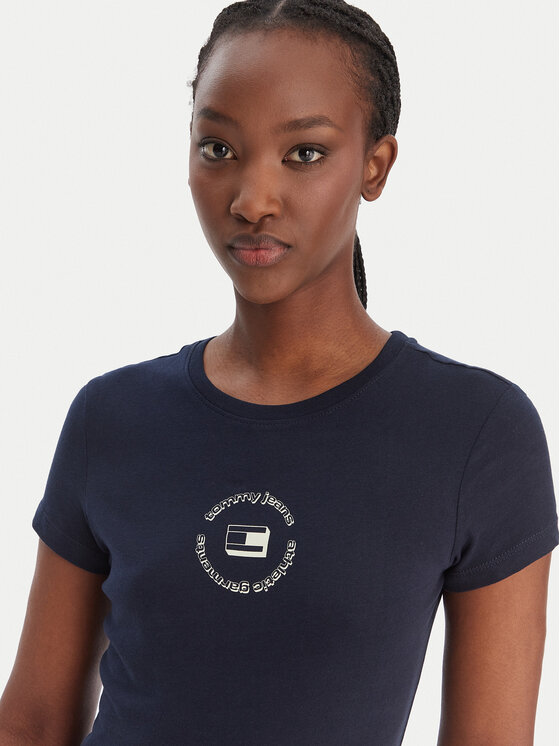 Tommy Jeans Tommy Jeans Camiseta DW0DW22273 Azul marino Slim Fit