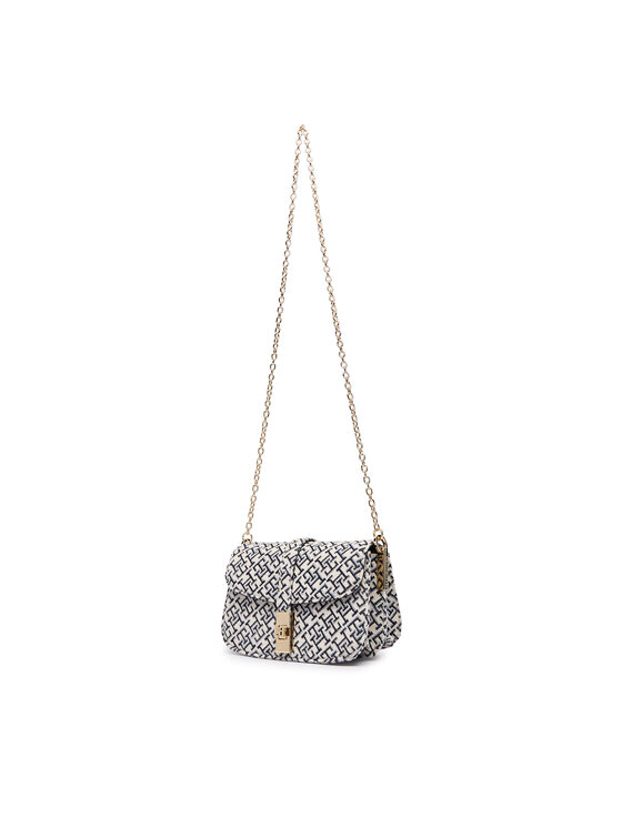 Tommy Hilfiger Geantă Tommy Hilfiger Th Heritage Chain Cross Jacquard AW0AW19320 Bleumarin