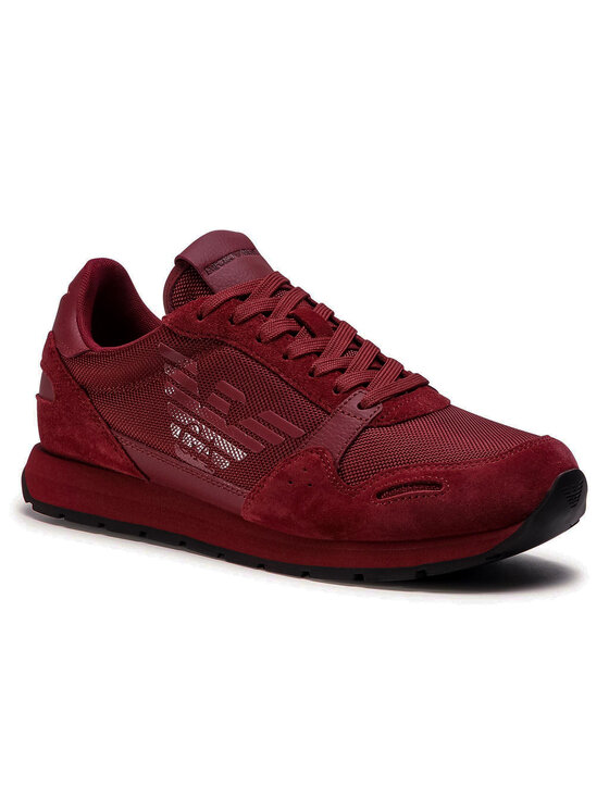 Emporio Armani Сникърси Emporio Armani X4X215 XL198 N059 Бордо