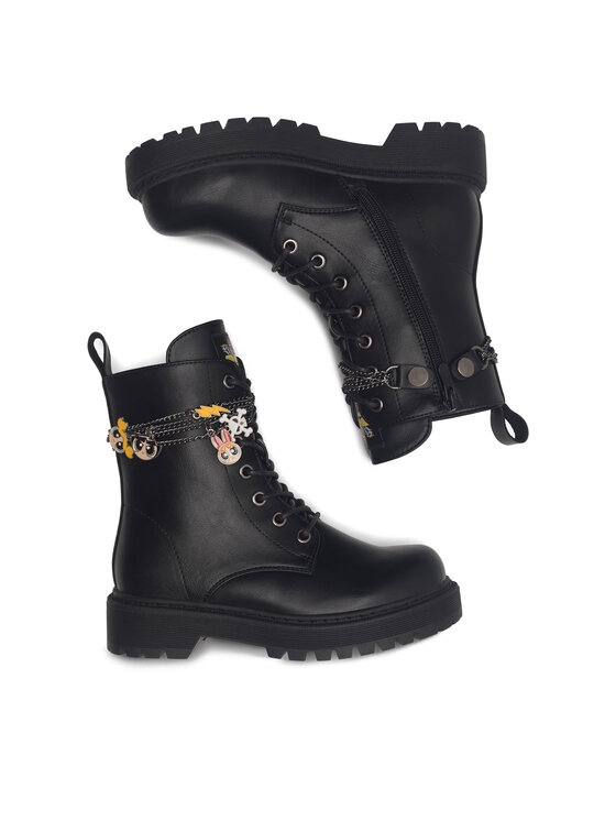 Powerpuff Girls Bakancs Powerpuff Girls AW23-127WBPPG Fekete