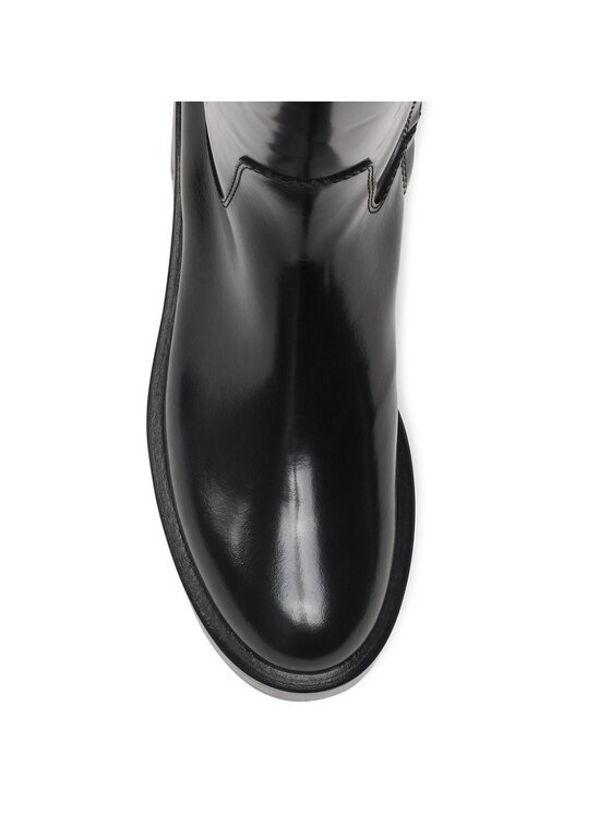 Alberta Ferretti Kozačky ve vojenském stylu Alberta Ferretti 22251A6201 8005 Černá