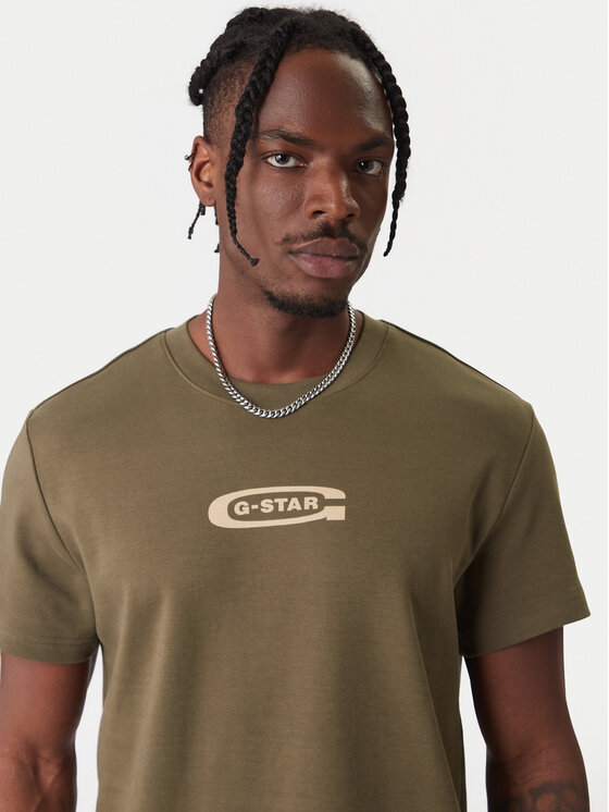 G-Star Raw G-Star Raw Camiseta Old Skool D25967-C812 Verde Regular Fit