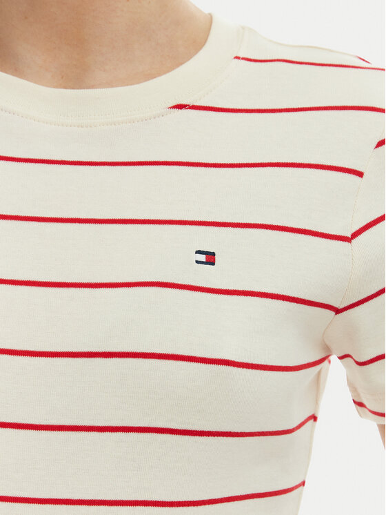 Tommy Hilfiger Tommy Hilfiger Camiseta New Cody WW0WW40587 Blanco Slim Fit