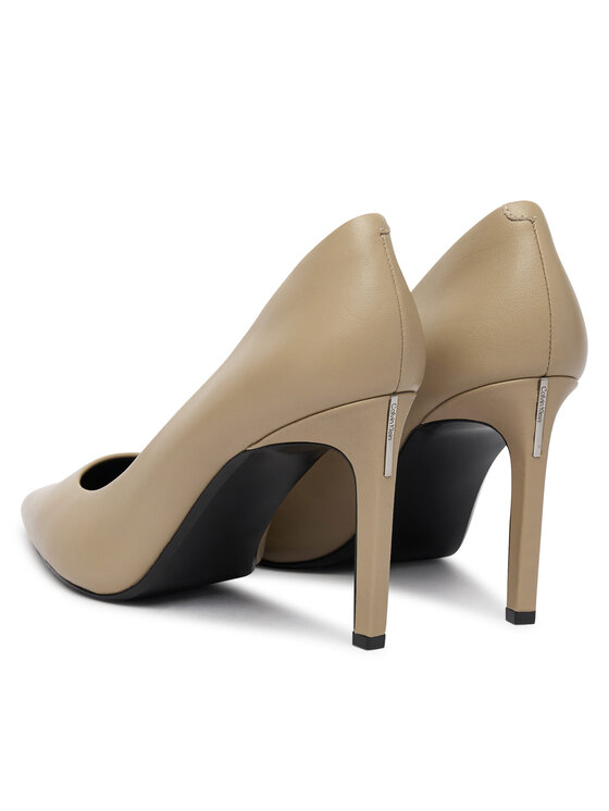 Calvin Klein Štikle Calvin Klein Ess Stiletto 90 HW0HW02608 Bež