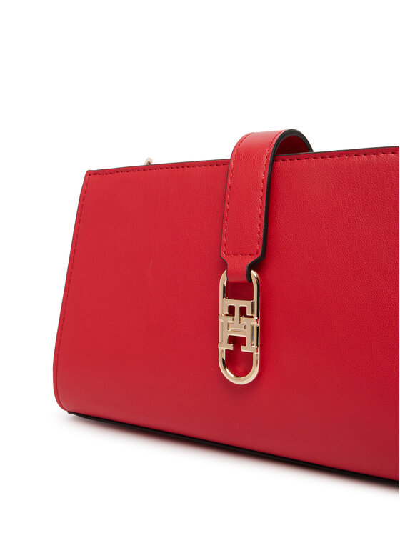 Tommy Hilfiger Ročna torba Tommy Hilfiger Th Libre Chain Crossover AW0AW18614 Rdeča