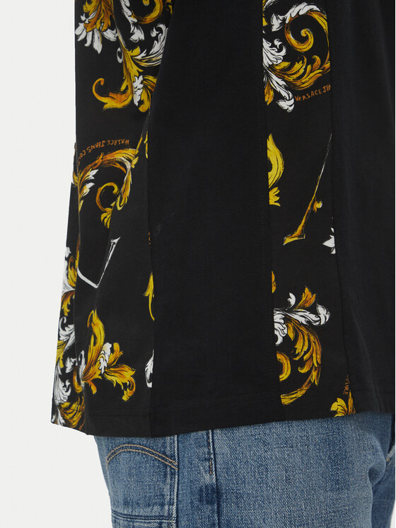 Versace Jeans Couture Versace Jeans Couture Футболка 78GAH615 Чорний Regular Fit