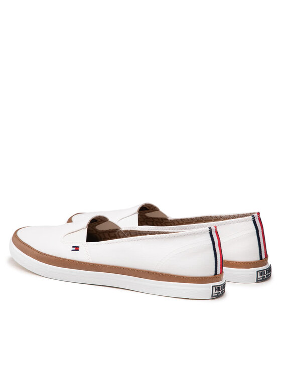 Tommy Hilfiger Zapatillas de tenis Tommy Hilfiger Iconic Kesha Slip On FW0FW01656 Blanco