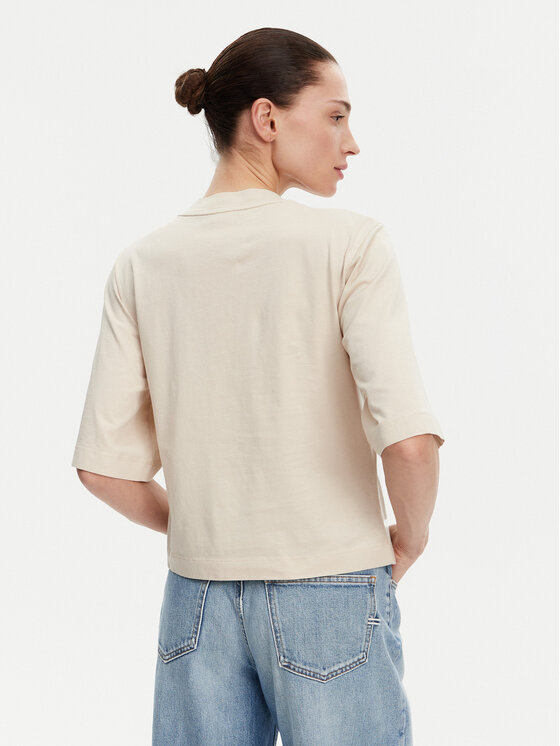 PINKO PINKO T-shirt Niamey 104604 A2CS Beige Regular Fit
