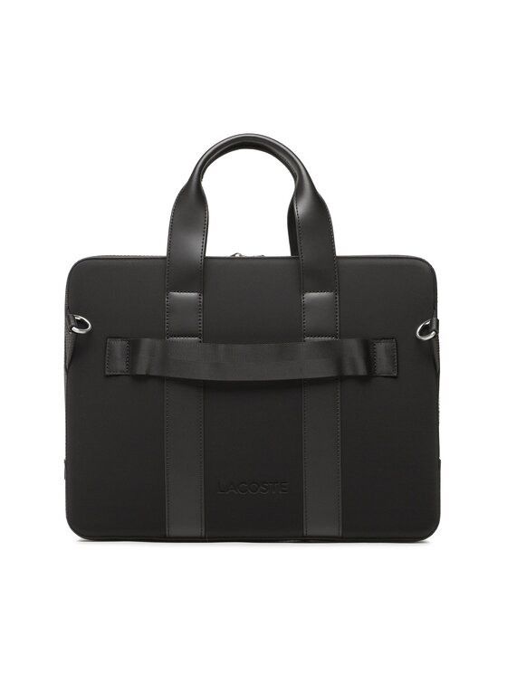 Lacoste Portatīvā datora soma Lacoste Computer Bag NH3782CE Melns