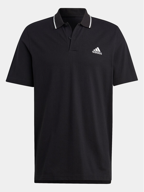 adidas adidas Поло Essentials IC9314 Чорний Regular Fit