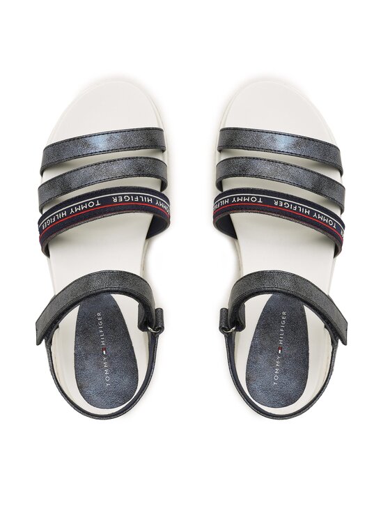 Tommy Hilfiger Sandale Tommy Hilfiger Platform Velcro Sandal T3A2-32763-0568 S Bleumarin