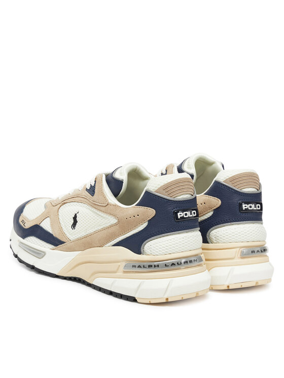 Polo Ralph Lauren Sneakersy Polo Ralph Lauren Trackstr 809968178001 Écru