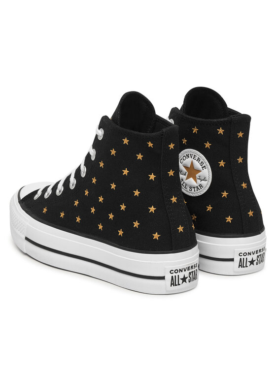Converse Кеди Converse Chuck Taylor All Star Lift Platform Embroidered Stars A16113C Чорний