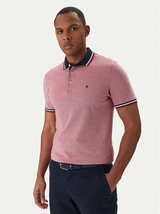 Jack & Jones Jack & Jones Polo marškinėliai Paulos 12136668 Raudona Slim Fit
