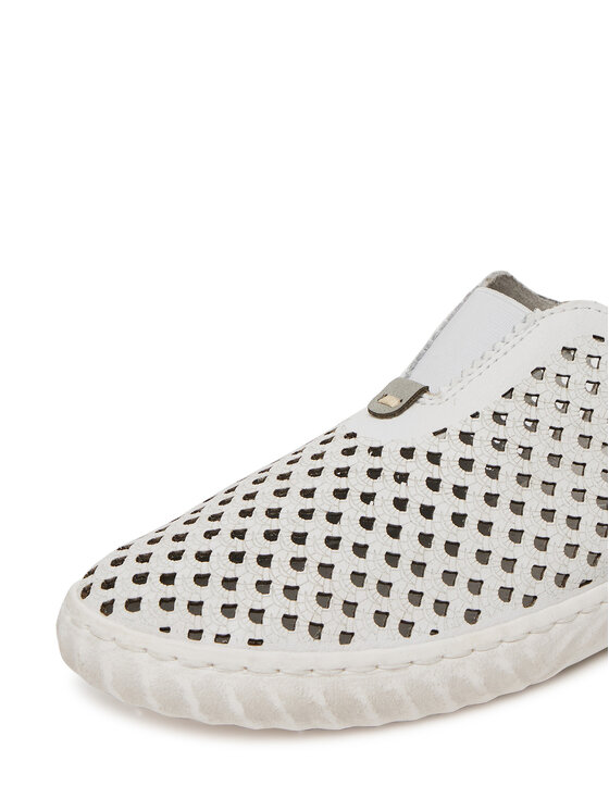 Rieker Pantofi Rieker N0965-80 Alb