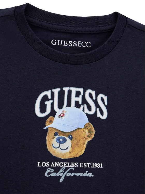 Guess Guess Camiseta N6YI13 K3801 Azul marino Regular Fit