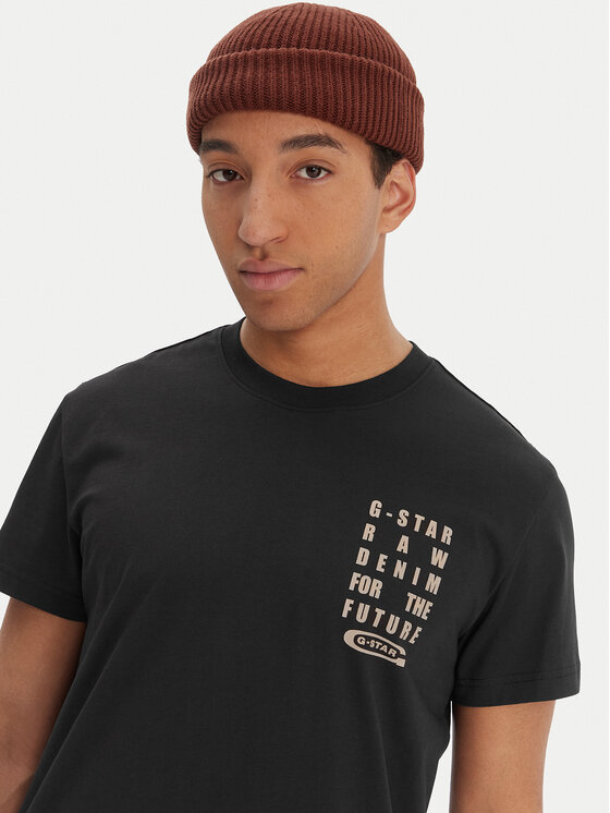 G-Star Raw G-Star Raw Camiseta Text Chest D25968-C506 Negro Regular Fit