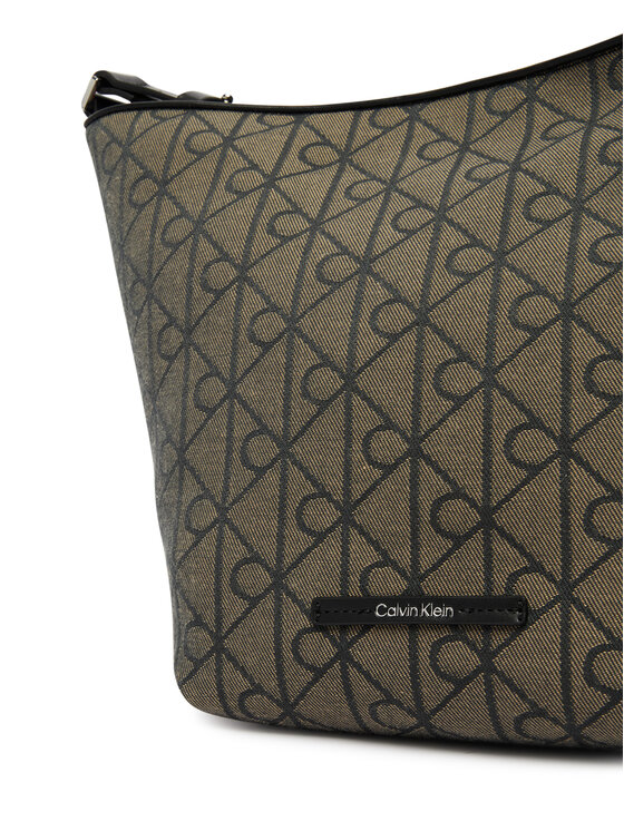 Calvin Klein Torebka Calvin Klein Emblem Aop Jacquard Tote W/Pouch LV04F3535G Khaki