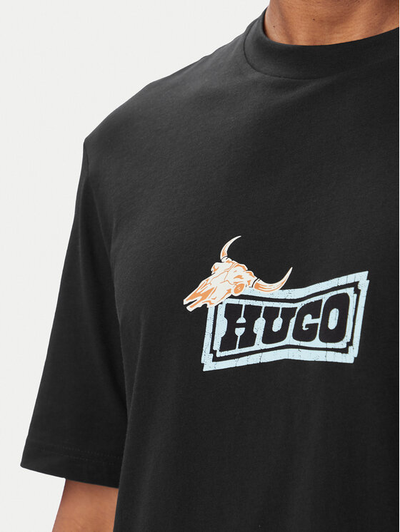 HUGO HUGO Camiseta Nadero 50566032 Negro Regular Fit