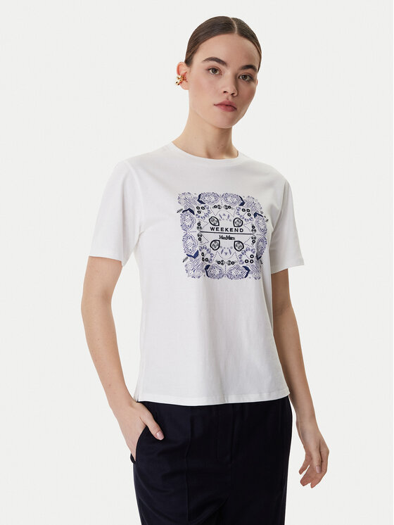 Weekend Max Mara Weekend Max Mara Camiseta West 2615971041 Blanco Regular Fit