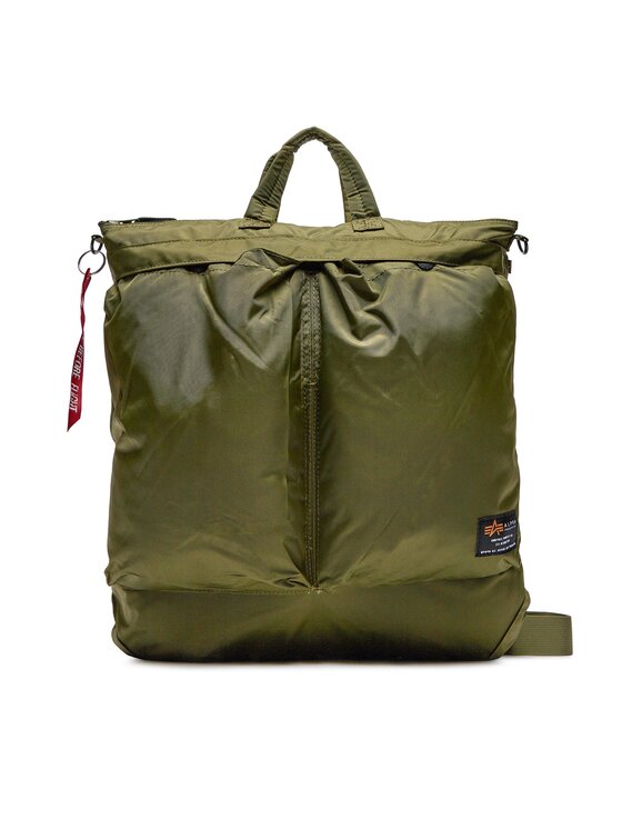 Alpha Industries Σάκος Alpha Industries Label Helmet Bag 108960 Χακί
