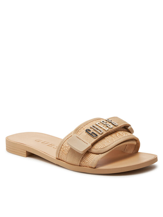 Guess Klapki Guess Elyze3 FLGEL3 ELE19 Beżowy