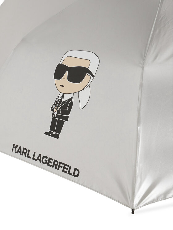 KARL LAGERFELD Dáždnik KARL LAGERFELD B4W50014 Strieborná
