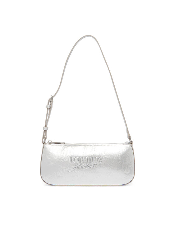 Tommy Jeans Bolso Tommy Jeans Tjw Must Metallic Shoulder Bag AW0AW18457 Plata