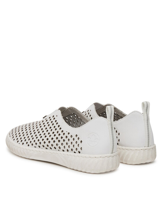 Rieker Pantofi Rieker N0965-80 Alb