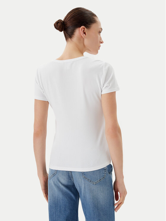 DKNY DKNY Majica P51H8APJ Bela Regular Fit