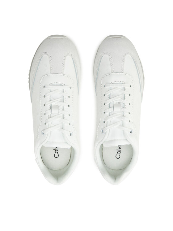 Calvin Klein Laisvalaikio batai Calvin Klein Runner Lace Up - Mono Mix HW0HW02294 Balta