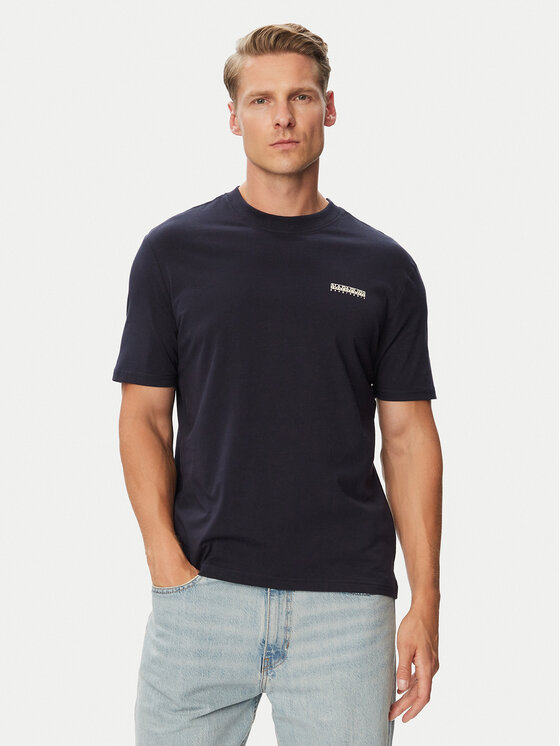 Napapijri Napapijri T-shirt Smallbox NP0A88TR Blu scuro Regular Fit