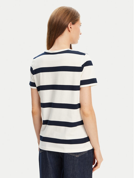 Tommy Hilfiger Tommy Hilfiger Marškinėliai Script WW0WW45746 Écru Regular Fit