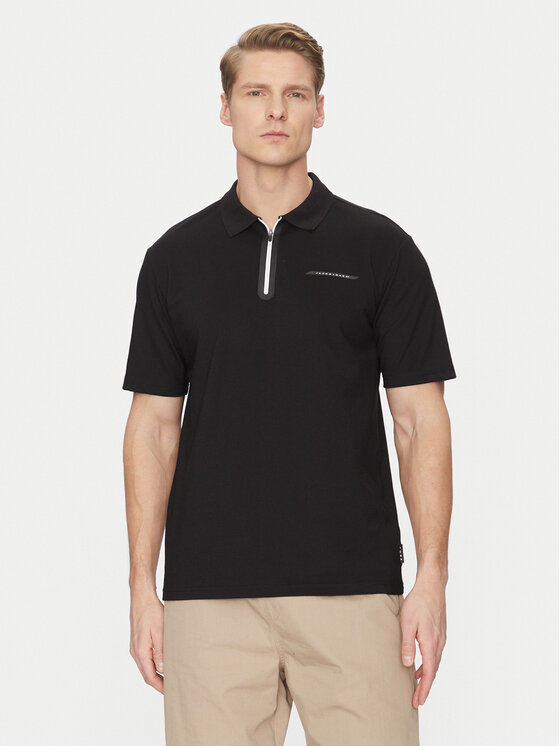 Jack & Jones Jack & Jones Поло Fusion 12273127 Чорний Regular Fit