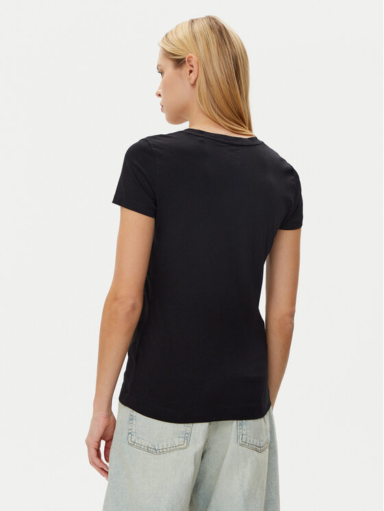Guess Guess Футболка W5GI14 J1314 Чорний Regular Fit