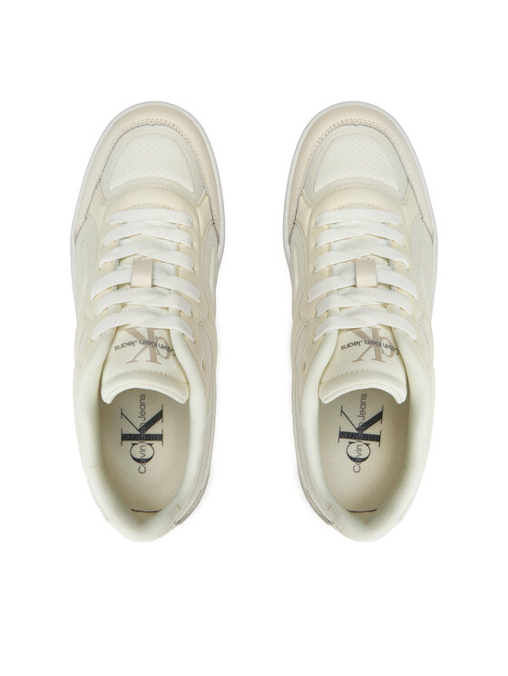Calvin Klein Jeans Tenisice Calvin Klein Jeans Basket Cupsole Low Mix In Mtl YW0YW01462 Bijela