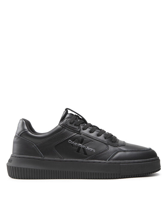 Calvin Klein Jeans Сникърси Calvin Klein Jeans Chunky Cupsole Laceup Lth Mono YM0YM00550 Черен