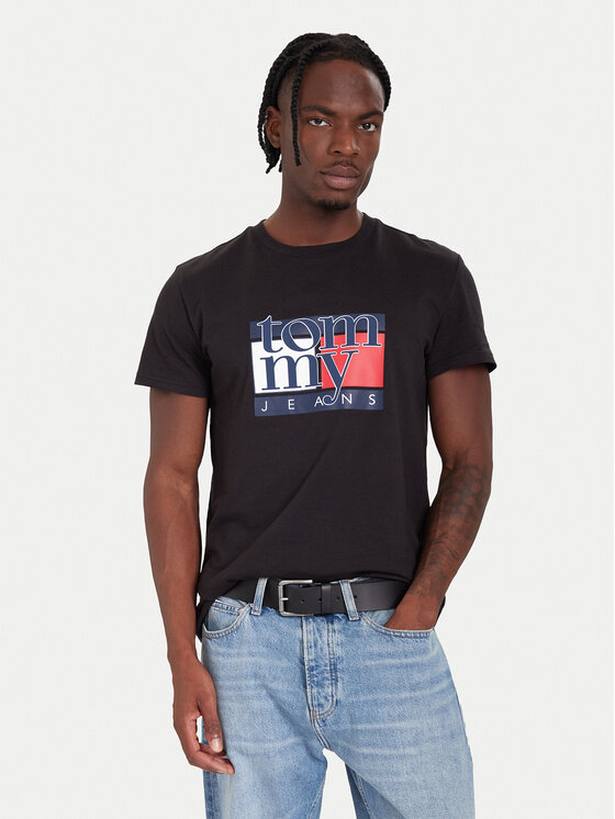 Tommy Jeans Tommy Jeans Camiseta DM0DM21977 Negro Regular Fit
